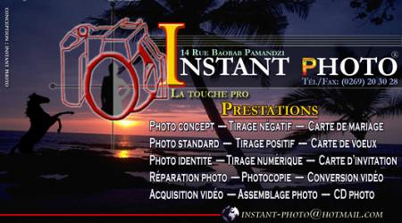 Carte de visite INSTANT PHOTO
